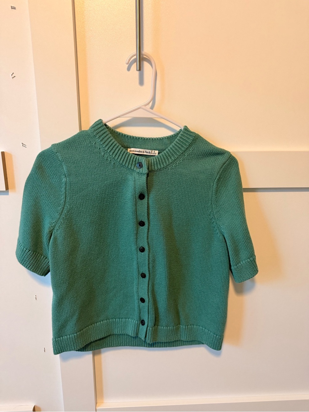 Abercrombie Short Sleeve Crew Cardigan